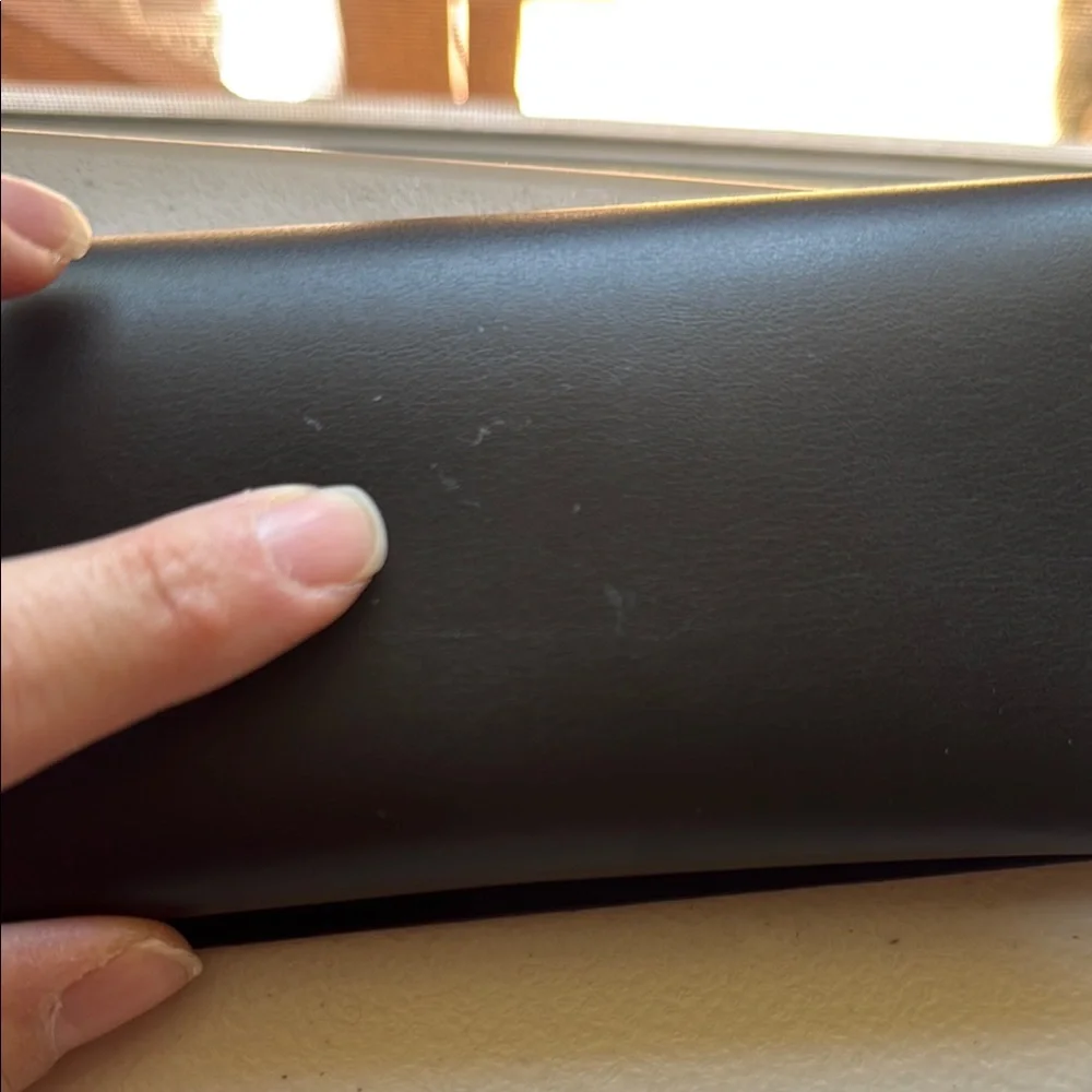 Mont Blanc CASE ONLY. Black Leather Eyeglass/Sunglass Case with Magnetic close.